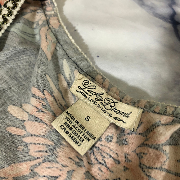 Lucky Brand Blue & Pink Floral Sleeveless Dress - Picture 4 of 8